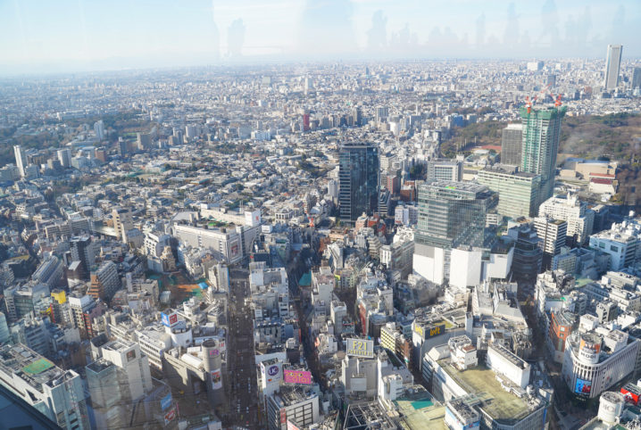 渋谷スクランブルスクエアの屋上「SHIBUYA SKY(渋谷スカイ)」からの眺望