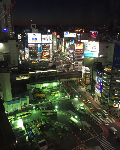 渋谷ヒカリエからの夜景