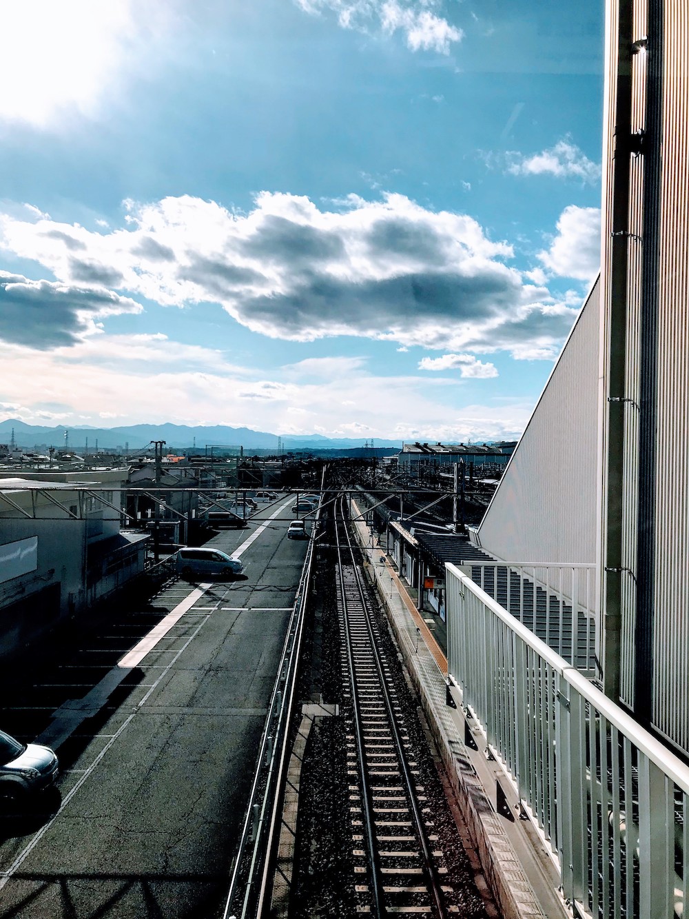 新前橋駅から東京方面を眺める／2020年1月4日 撮影／SHUN ONLINE