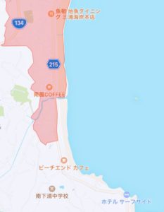 drone flight map 三浦海岸