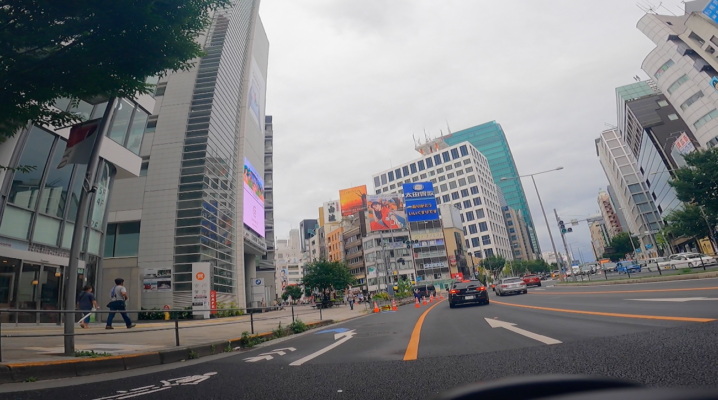 青山通りの光景 in GoPro撮影実験