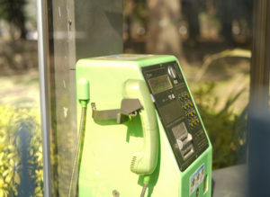 代々木公園の電話ボックス／2022年3月6日. C-PL FILTERを効かせたパターン.撮影：SHUN