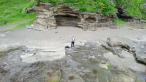 黒崎の鼻（神奈川県三浦市）にてDRONEで上空から撮影した光景.2022年6月5日.撮影：SHUN RocketDive