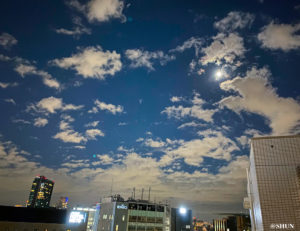 月光／2022年11月7日、東京渋谷区桜丘にて。撮影：SHUN