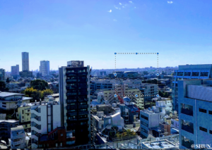渋谷の光景写真にて、Macのプレビューで正方形にトリミング