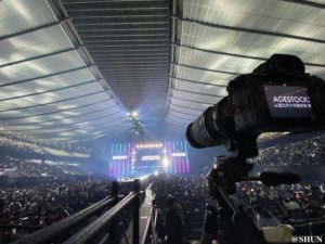 2023年3月5日、AGESTOCK2023が開催された会場、国立代々木競技場第一体育館 カメラ台にて。／撮影：SHUN