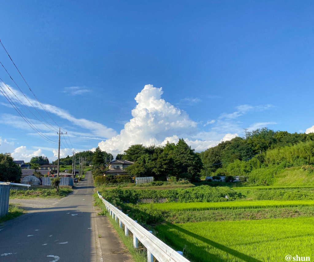 群馬県前橋市の入道雲