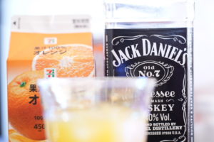 JACK DANIEL'S（ジャックダニエル）+オレンジジュース（100%）を組み合わせた、SHUN ORIGINAL DRINK『金木犀』